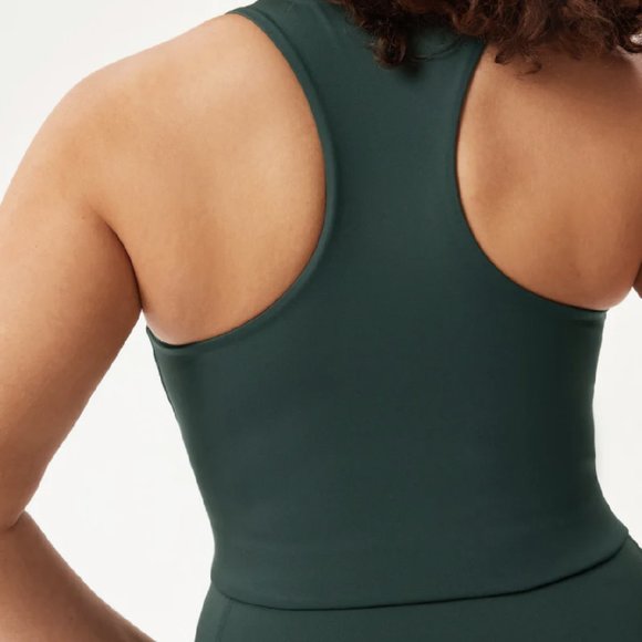 NWT  Girlfriend Collective Moss Paloma Racerback Sport Bra size  M - Picture 2 of 5